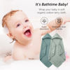 Picture of SWEET DOLPHIN Muslin Hooded Baby Bath Towels - 2 Pack 100% Cotton Towel for Babies, Infants, Toddlers - 32x32Inch - Highly Absorbent and Newborn Essential, Light Emerald