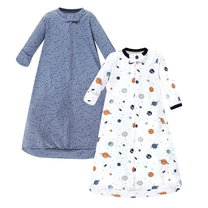 Picture of Hudson Baby Unisex Baby Cotton Long-Sleeve Wearable Sleeping Bag, Sack, Blanket, Space, 3-9 Months