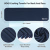 Picture of BOGI Cooling Towel 2 Pack, Cooling Towels for Neck and Face, 47"x14" Ice Towel for Instant Cooling Soft Breathable Chilly Towel for Yoga Golf Gym Camping Running Workout & More Activities (NBlue2)