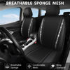 Picture of CAR PASS Mesh Bling Diamond Car Seat Cover 2 Front Interior Sets Lined Sponge, Breathable Universal Shining Glitter Sparkly Crystal Fit Armrest Automotive Truck SUV Cute Women Girl, Silver Rhinestone