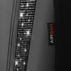 Picture of CAR PASS Leather Car Seat Covers High Back Bucket Bling Diamond Front Seats, Waterproof Universal Shining Glitter Crystal Sparkle Fit Model 3 Tesla Model Y, Truck SUV Cute Women Girl, Black Rhinestone