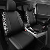 Picture of CAR PASS Cow Diamond Leather Bling Car Seat Covers Universal, Faux Shining Rhinestones Two Front only, Fit 95% Automotive Glitter Crystal Sparkle Strips for Cute Women Girl, 2PCS Cow Silver Diamond