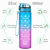 Picture of Enerbone Water Bottle, Leakproof BPA & Toxic Free, Motivational Water Bottle with Times to Drink and Straw, Fitness Sports Water Bottle with Strap for Office, Gym, Outdoor Sports