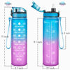 Picture of Enerbone Water Bottle, Leakproof BPA & Toxic Free, Motivational Water Bottle with Times to Drink and Straw, Fitness Sports Water Bottle with Strap for Office, Gym, Outdoor Sports