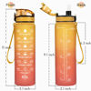 Picture of Enerbone 32 oz Water Bottle, Leakproof BPA & Toxic Free, Motivational Water Bottle with Times to Drink and Straw, Fitness Sports Water Bottle with Strap for Office, Gym, Outdoor Sports