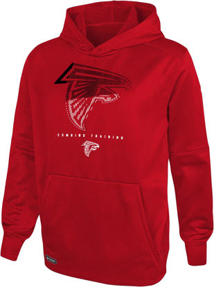 Picture of NFL Youth 8-20 Touchdown Team Color Performance Primary Logo Pullover Hoodie (14-16, Atlanta Falcons)