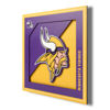 Picture of YouTheFan NFL Minnesota Vikings 3D Logo Series Wall Art - 12x12