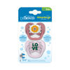 Picture of Dr. Brown's Advantage Baby Pacifier, Fully Symmetrical Soother with Soft Silicone Bulb, 0-6m, BPA Free, Lavender Love, 2 Pack (Style May Vary)
