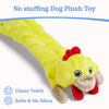 Picture of SHARLOVY Dog Squeaky Toys -Chicken Crinkle Dog Toy, Bubble Plush Pet Toys Puppy Teething Toys No Stuffing Animals Dog Toy Doggies Toys Dog Chew Toy for Medium Dogs