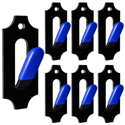 Picture of MSSOHKAN 6 Pack European Mount Skull Hanger Deer Skull Mount for Deer Mule Antelope Coyote and Small Game Animals with Silicone Protector Blue
