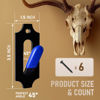 Picture of MSSOHKAN 6 Pack European Mount Skull Hanger Deer Skull Mount for Deer Mule Antelope Coyote and Small Game Animals with Silicone Protector Blue