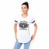 Picture of Ultra Game NFL Las Vegas Raiders Womenss Soft Mesh Jersey Varsity Tee Shirt, White, Large