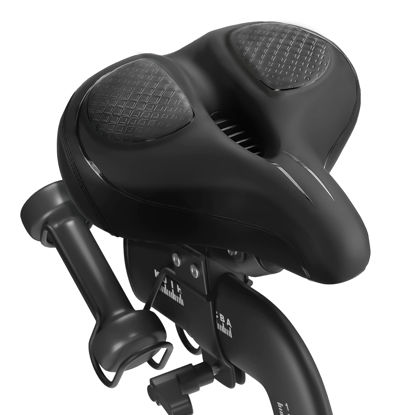 Picture of Oversized Bike Seat for Peloton Bike & Bike+, Comfort Seat Cushion Compatible with Peloton, Road or Exercise Bikes, Bicycle Wide Saddle Replacement for Men & Women, Accessories for Peloton