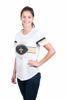 Picture of Ultra Game NFL New Orleans Saints Womenss Soft Mesh Jersey Varsity Tee Shirt, White, X-Large