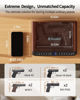 Picture of BILLCONCH Gun Safe for Handgun - Biometric Gun Safe 4 Ways Quick Access with Fingerprint/Full-digital Keypad/Key/APP Lock Handgun Pistol Safe for Nightstand Bedside Home - Antique Bronze
