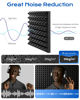 Picture of Sonicism 12 Pack Pyramid Sound Proof Foam Panels with Self-Adhesive, 12" X 12" X 2" Acoustic Foam Panels of High Density, Soundproof Wall Panels Fast Expand, Sound Absorption and Decoration (Black)
