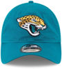 Picture of New Era NFL Core Classic 9TWENTY Team Color Adjustable Hat Cap One Size Fits All - Jacksonville Jaguars Teal