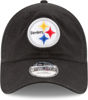 Picture of New Era NFL Core Classic 9TWENTY Team Color Adjustable Hat Cap One Size Fits All (US, Alpha, One Size, Pittsburgh Steelers Black, Pittsburgh Steelers)
