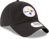 Picture of New Era NFL Core Classic 9TWENTY Team Color Adjustable Hat Cap One Size Fits All (US, Alpha, One Size, Pittsburgh Steelers Black, Pittsburgh Steelers)