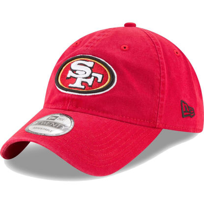 Picture of New Era NFL Core Classic 9TWENTY Team Color Adjustable Hat Cap One Size Fits All (US, Alpha, One Size, San Francisco 49ers Red, San Francisco 49ers)