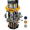 Picture of Rush Creek Creations 16-Rod Spinning Fishing Pole Rack - Premium Fishing Rod Holder for Garage, Basement, or Shed - Top Plate Inserts for Fishing Nets, Tackle, and Accessories - Fishing Gear Storage