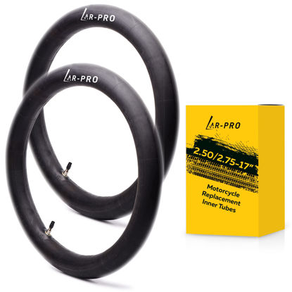 Picture of (2-Pack) 2.50/2.75-17”（70/100-17）Motorcycle Inner Tubes - Compatible with Honda, Coolster, TaoTao, 110cc, 125cc, and 140cc, Dirt Bikes, Moped, and Scooters and More