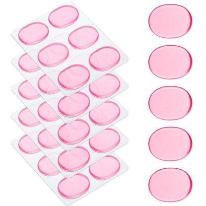 Picture of Fiada 30 Pieces Drum Dampeners Gels Silicone Gel Pads Soft Drum Dampeners for Drums Cymbals Tone Control(Red)