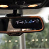 Picture of 3 x Trust In God Cross Holographic Car Mirror Decal Stickers for Cars Rearview Mirror Decal for Women Cute Decals Vinyl Affirmation Stickers for Window, Mirror, Tumbler, and Water Bottle