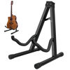 Picture of DkOvn 1 Pack Guitar Stand, A-Frame Folding Guitar Stand with Non-Slip Rubber and Foam Arms, Metal Guitar Stand for Acoustic Guitar, Electric Guitar, Bass, Ukulele, Banjo(1 Pack, Model B)
