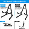 Picture of DkOvn 1 Pack Guitar Stand, A-Frame Folding Guitar Stand with Non-Slip Rubber and Foam Arms, Metal Guitar Stand for Acoustic Guitar, Electric Guitar, Bass, Ukulele, Banjo(1 Pack, Model B)