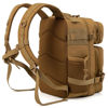 Picture of QT&QY 25L Military Tactical Backpacks For men CCW Army Laser cut Molle Daypack small EDC Bug Out Bag Gym Rucksack With Dual Cup Holders medical Rucksack Khaki
