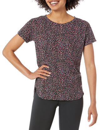 Picture of Amazon Essentials Women's Studio Relaxed-Fit Lightweight Crewneck T-Shirt (Available in Plus Size), Confetti Print, XX-Large