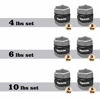 Picture of Henkelion 1 Pair 6 Lbs Adjustable Ankle Weights For Women Men Kids, Strength Training Wrist Weights Ankle Weights Set For Gym, Fitness Workout, Running, Lifting Exercise Leg Weights - each 3 Lbs Grey