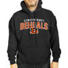 Picture of Team Fan Apparel NFL Adult Unisex Starting Fresh Ultra Soft Fleece Hooded Sweatshirt, Heathered Football Hoodie (Cincinnati Bengals - Black Heather, Adult Large)