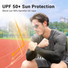 Picture of Rescoto 2 Pairs UV Protection Cooling Arm Sleeves Compression Sun Sleeves for Men Women Youth, Tattoo Cover Up, UPF 50 (2 Pairs: 1 Pair Black & 1 Pair Gray)