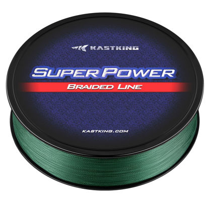 Picture of KastKing Superpower Braided Fishing Line,Moss Green,12 LB,547 Yds
