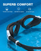 Picture of ZIONOR Swim Goggles, G1 SE Swimming Goggles Anti-fog for Adult Men Women (A0-Clear Lens Black White Frame)
