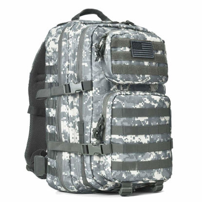Picture of REEBOW GEAR Military Tactical Backpack Large Army 3 Day Assault Pack Molle Bag Backpacks (ACU Camo)