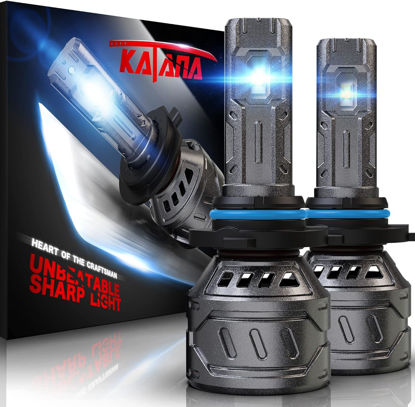 Picture of KATANA 9006 Light Bulb, HB4 Bulb 16000LM Super Bright 70W 6500K Mini Size Plug and Play Fog Light Bulb of 2