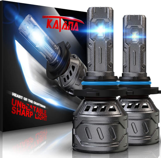 Picture of KATANA 9006 Light Bulb, HB4 Bulb 16000LM Super Bright 70W 6500K Mini Size Plug and Play Fog Light Bulb of 2