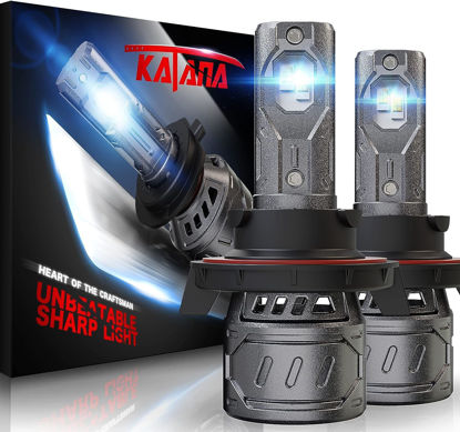 Picture of Katana H13 Light Bulb. 9008 Bulb 400% Brightness Super Bright 70W 6500K White Mini Size Plug and Play Fog Bulb of 2