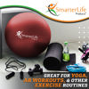 Picture of SmarterLife Exercise Ball Yoga Ball for Fitness, Balance, Stability, or Pregnancy, Gym Ball for Core Workout, Physical Therapy, Yoga Ball Chair for Office, Anti-Slip Anti-Burst (45 cm, Red)