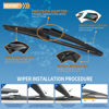 Picture of 12 inch Rear Windshield Wiper Blade Replacement for Nissan Rogue 2021-2008 Juke 2017-2011 Kicks 2020-2013 Pathfinder 20-13 Qashqai 21-17 /Benz M GLE 19-06 GL GLS 21-07 GLK 15-10 Back Window 12-J H301