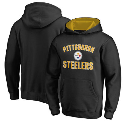 Picture of Outerstuff NFL Kids Youth 4-20 Officially Licensed City Wide Arch Logo Pullover Hoodie Sweatshirt (US, Numeric, 4, Regular, Pittsburgh Steelers - Black)