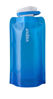 Picture of Vapur Flexible, Collapsible Wide Mouth Anti-Bottle with Detachable Carabiner, Convenient, Portable Hydration for Travel and Outdoor Adventures, 16 Ounce, Cyan Blue, Pack of 1