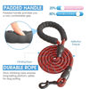Picture of BAAPET 2/4/5/6 FT Dog Leash with Comfortable Padded Handle and Highly Reflective Threads for Small Medium and Large Dogs (5FT-1/2'', Black Red)