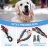 Picture of BAAPET 2/4/5/6 FT Dog Leash with Comfortable Padded Handle and Highly Reflective Threads for Small Medium and Large Dogs (5FT-1/2'', Black Red)