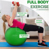 Picture of Signature Fitness Anti-Burst and Slip Resistant Exercise Ball Yoga Ball Fitness Ball Birthing Ball with Quick Pump, 2,000-Pound Capacity, Green, 22-inch, M