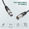 Picture of FIFINE XLR Cable, 10ft Cable with Balanced 3 PIN, XLR Male to Female Mic Audio Cord, XLR Speaker Cable, Mic Wire, Compatible with XLR Microphone for Recording Podcast Streaming, Black-L9