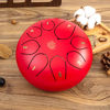 Picture of Eavnbaek Steel Tongue Drum 6 Inch 8 Note Steel Hand Drum with Bag, Music Book, Drumsticks, Mallet Holder and Finger Paddles, for Camping, Meditation or Yoga (Red)